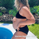 menstrosa för bad och sol svart nylon gravid