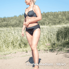 mensbikini kvinna storlek medium svart