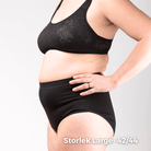 bomullstrosa hög mida