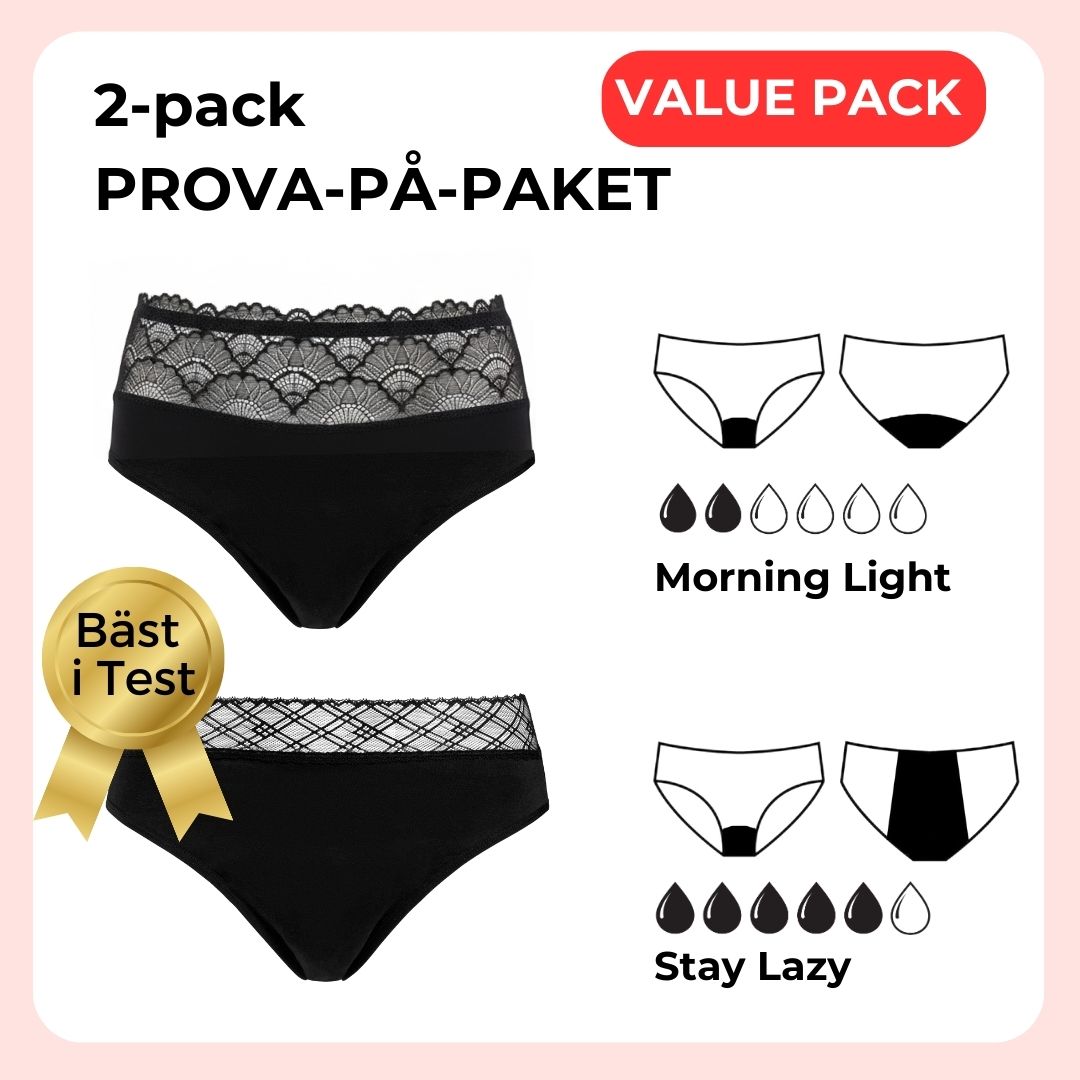 Prova-på-Paket menstrosor - 2-PACK