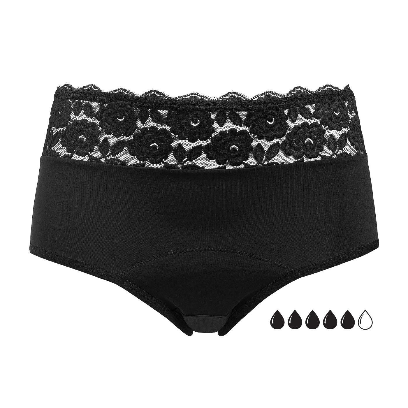 menstrosa med fem droppar och spets comfydence