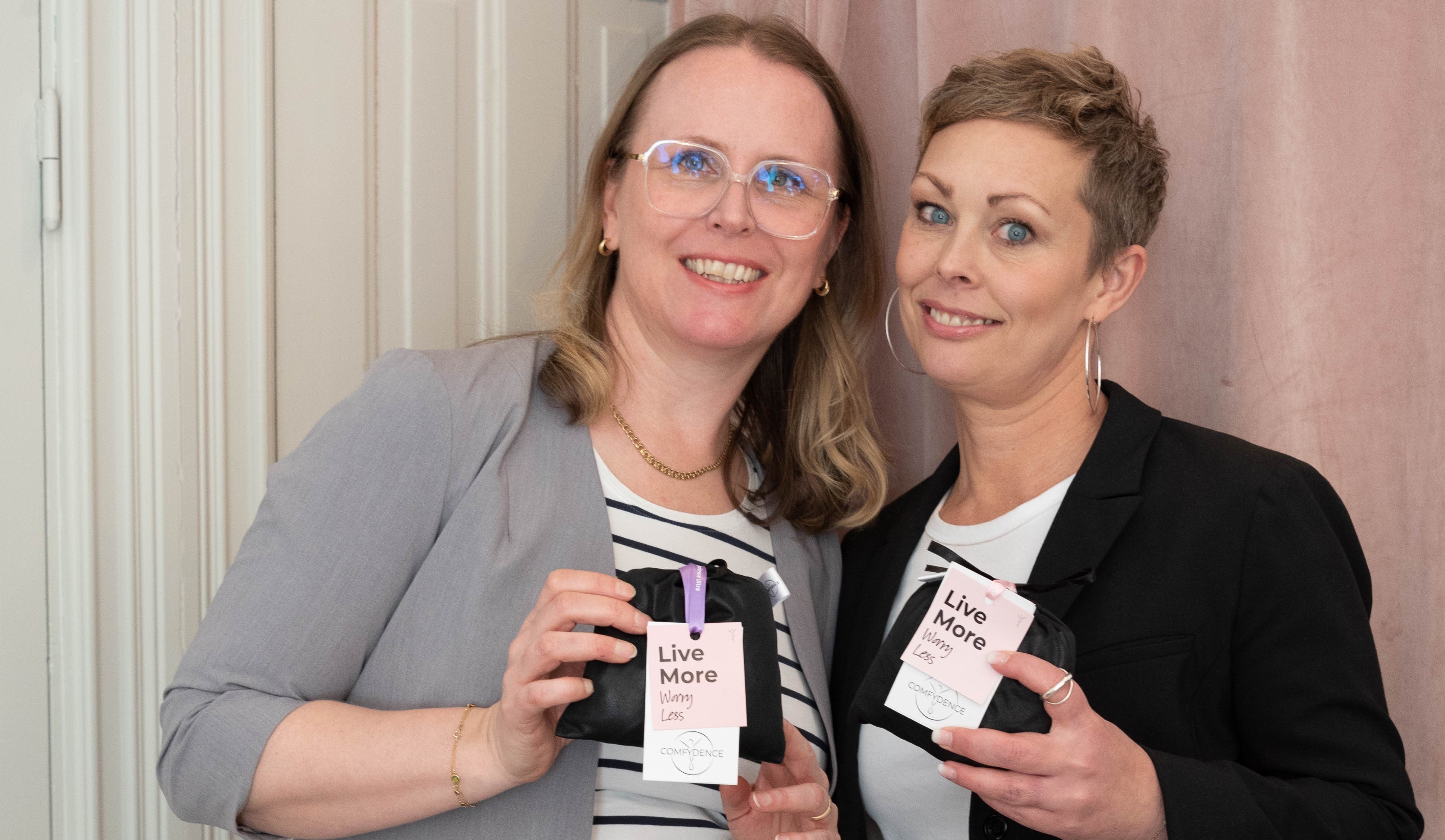 Anna och Linda grundare av Comfydence och experter på menstrosor